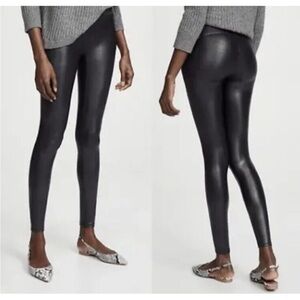 Spanx Faux Leather Leggings Black Size Small